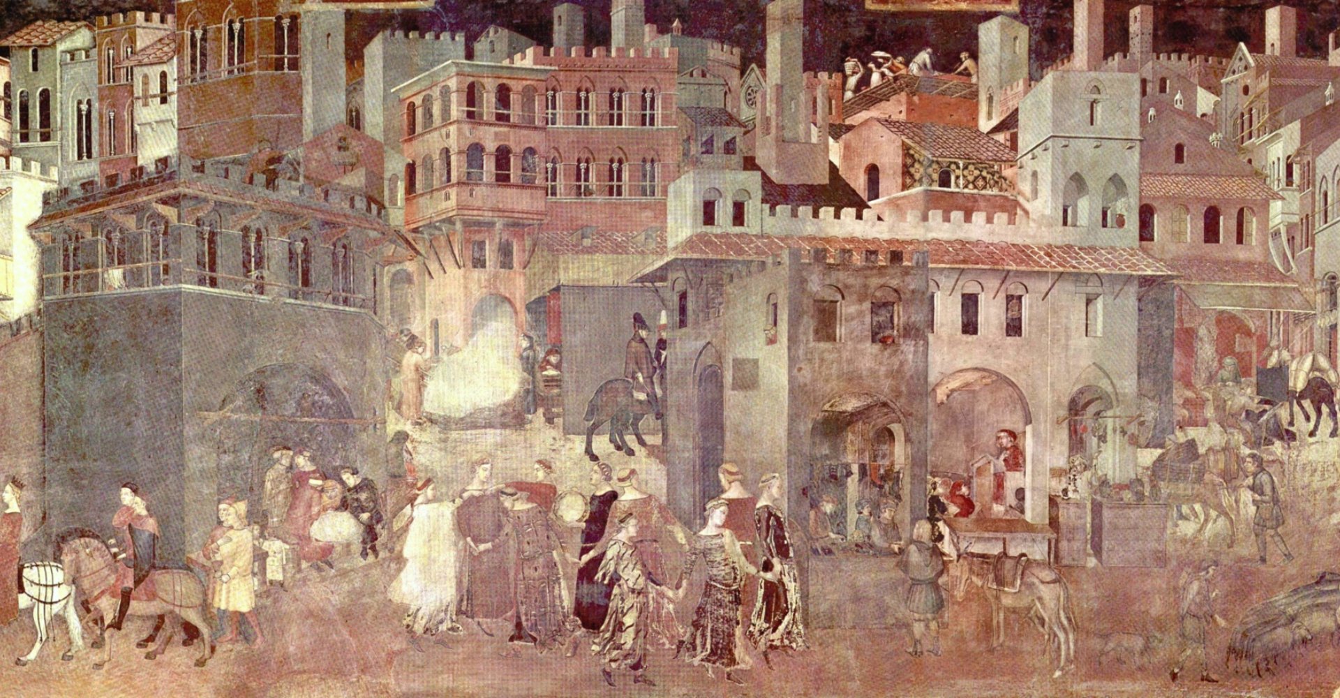 Ambrogi Lorenzetti, Effetti del Buon Governo in città