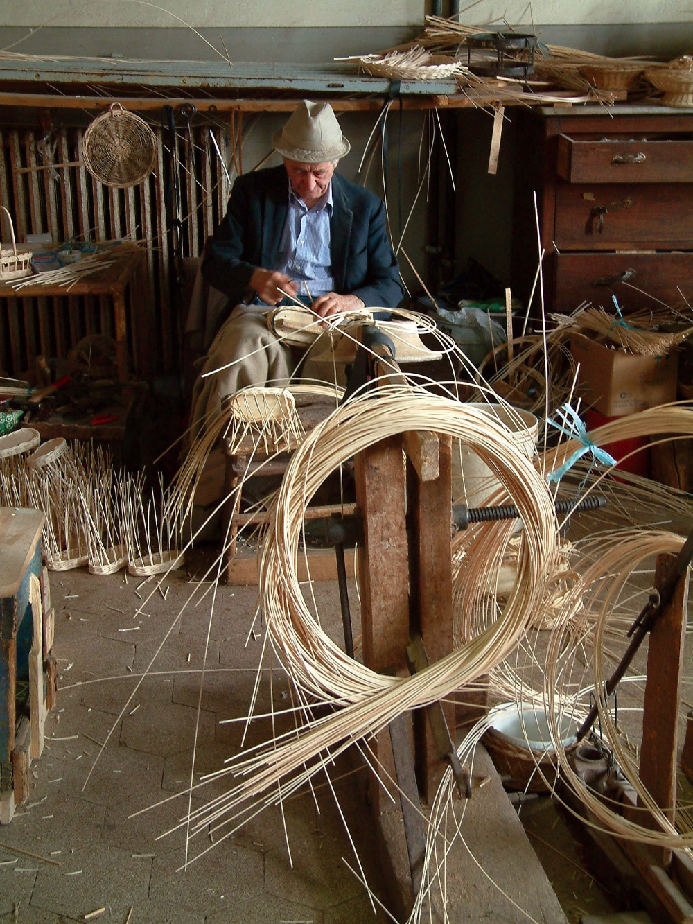 La lavorazione di vimini ad Anghiari