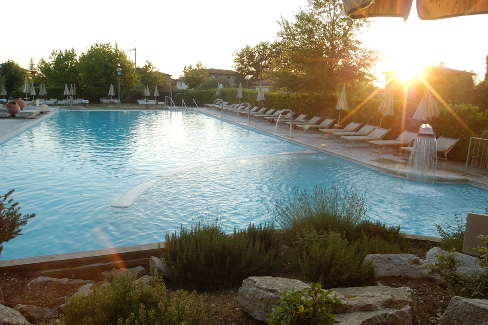 Outdoor pool at the Antica Querciolaia Thermal Baths