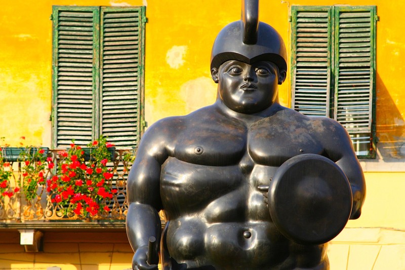 „Der Krieger“ von Fernando Botero