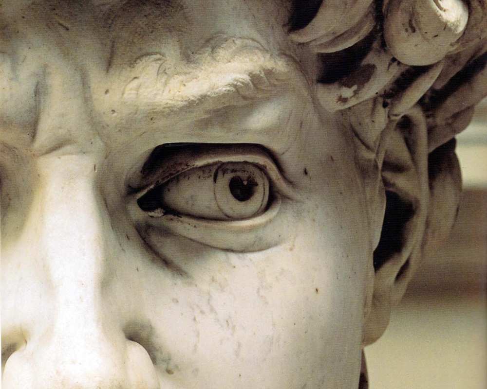 Der Blick des David von Michelangelo