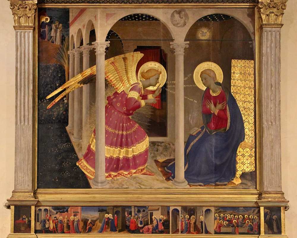 Mariä Verkündigung in Cortona des Beato Angelico