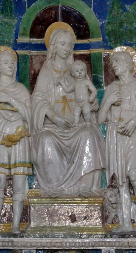 Madonna in trono con quattro santi, Benedetto Buglioni