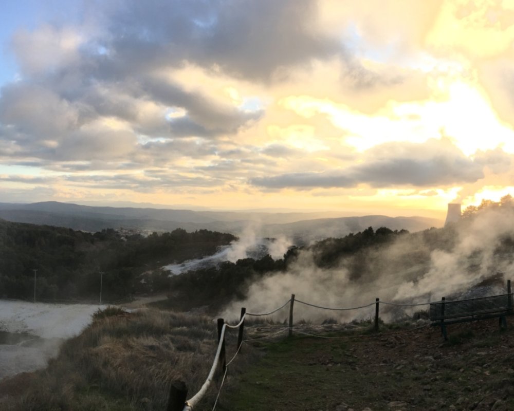 Fumarolen und Geysire im Nationalpark der Colline Metallifere