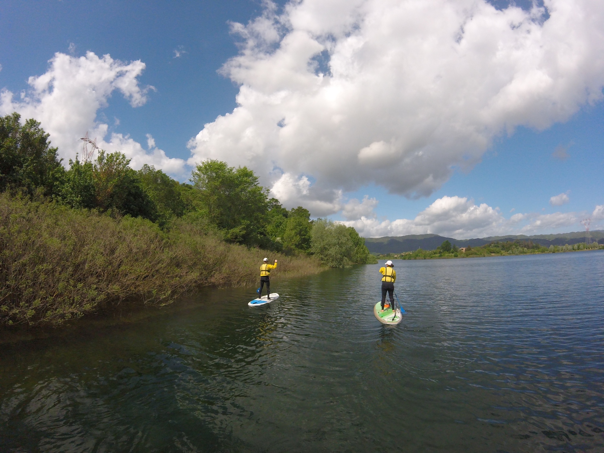 Sup sul lago di Bilancino