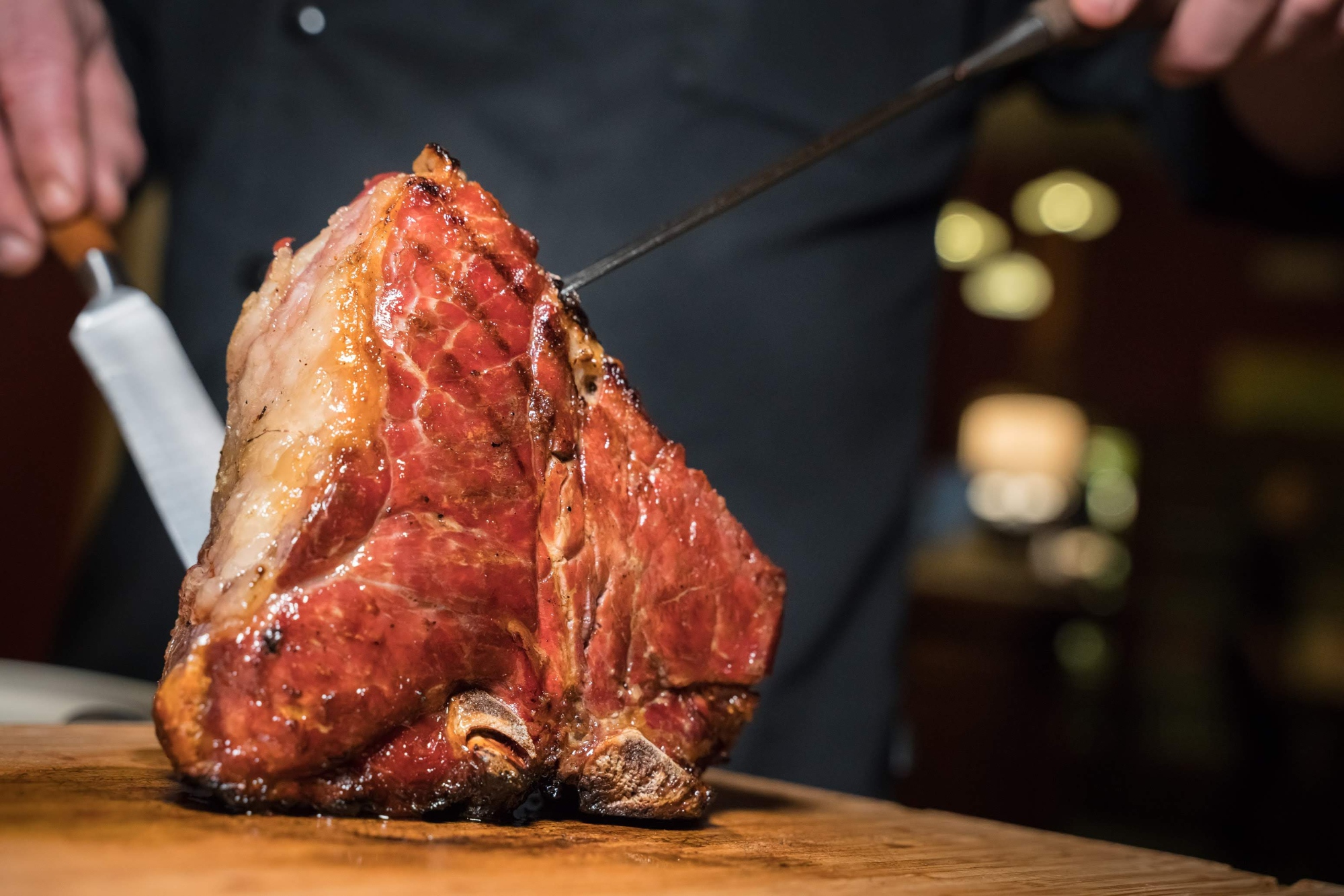 T-bone steak at Antica Porta di Levante Restaurant