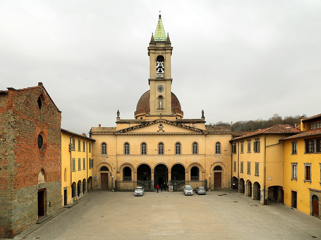 San Giovanni Valdarno, Palazzo di Arnolfo, veduta sulla Madonna delle Grazie