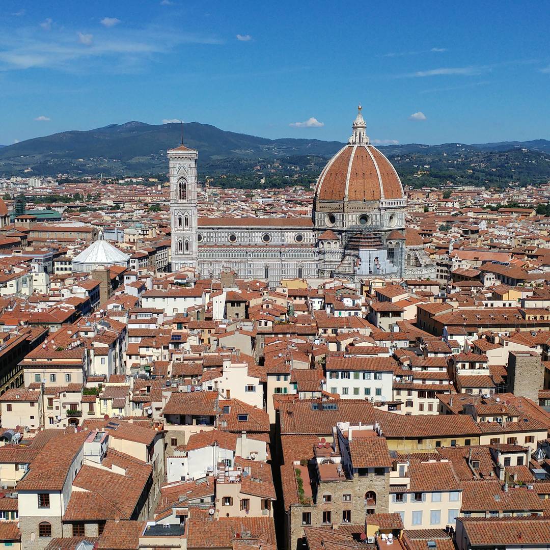 View of the Florence Cathedral from the Torre di Arnolfo