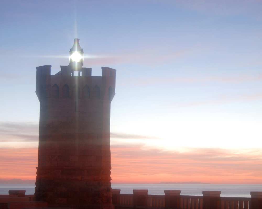 Der Leuchtturm „La Rocchetta“ in Piombino
