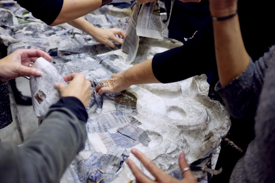 Papier-mâché how-to in Foiano della Chiana