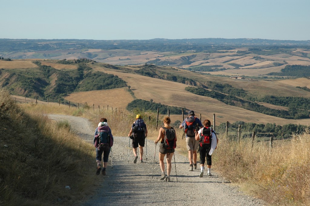 Da Radicofani verso le Val di Paglia sulla Francigena