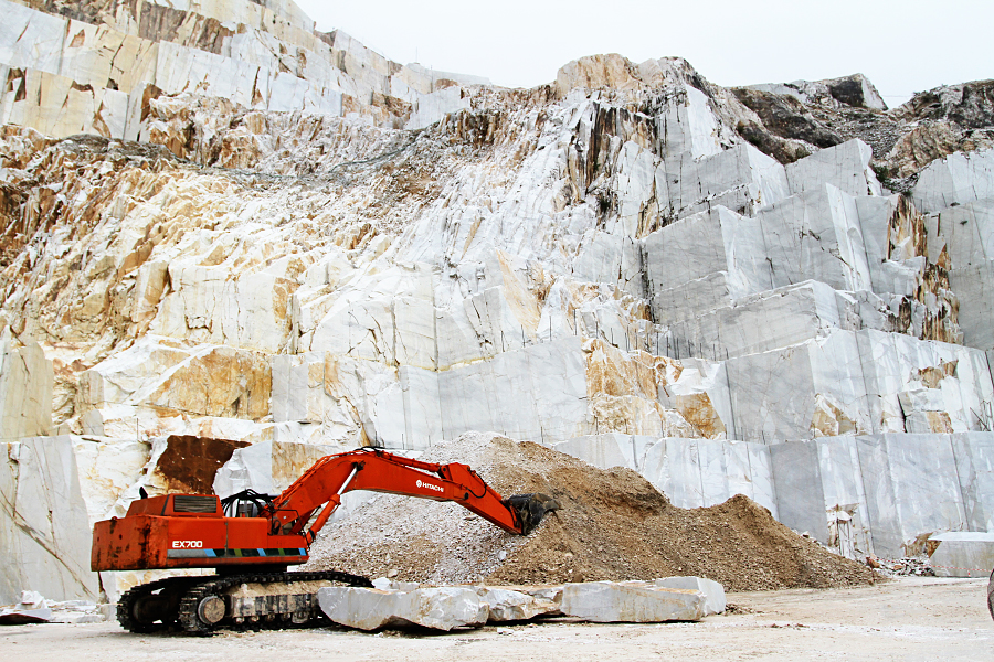 Carrara marble quarries