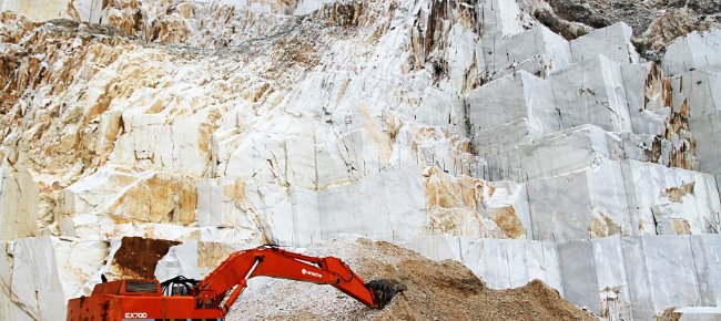 Carrara marble quarries