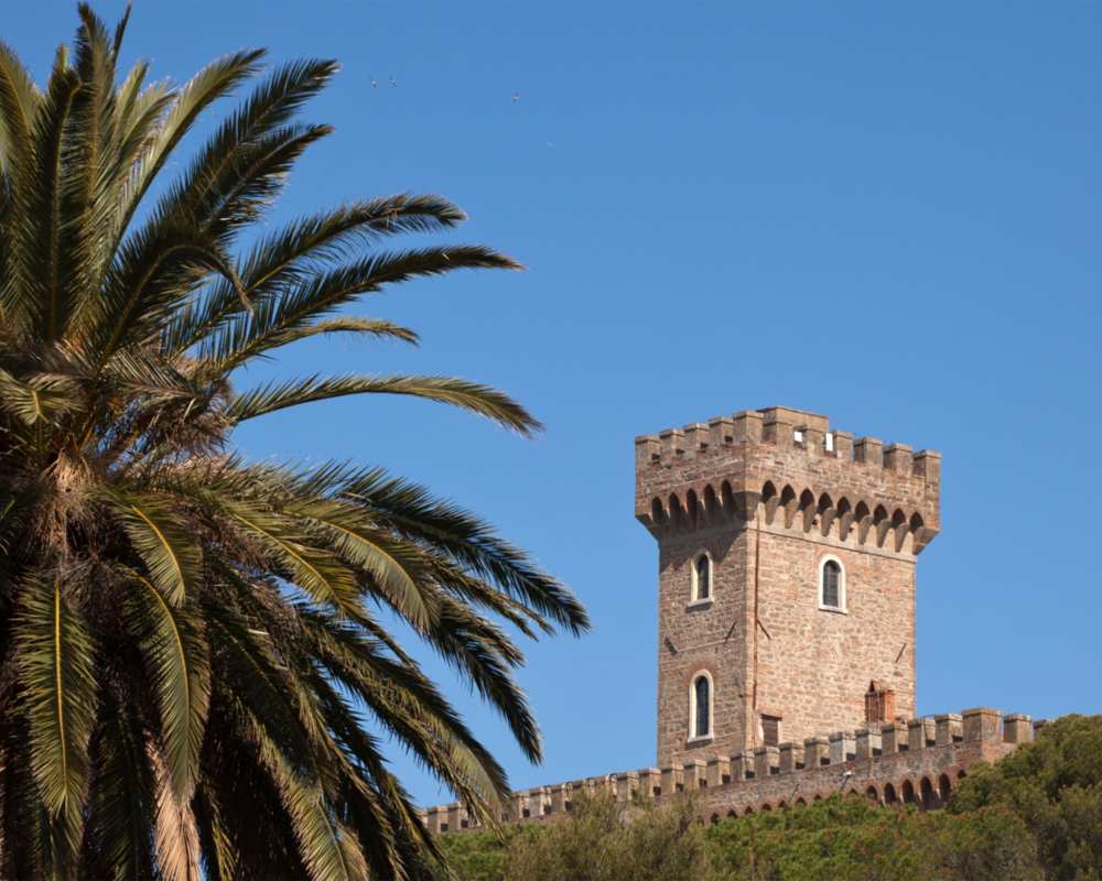 The tower of Castiglioncello's Pasquini Castle