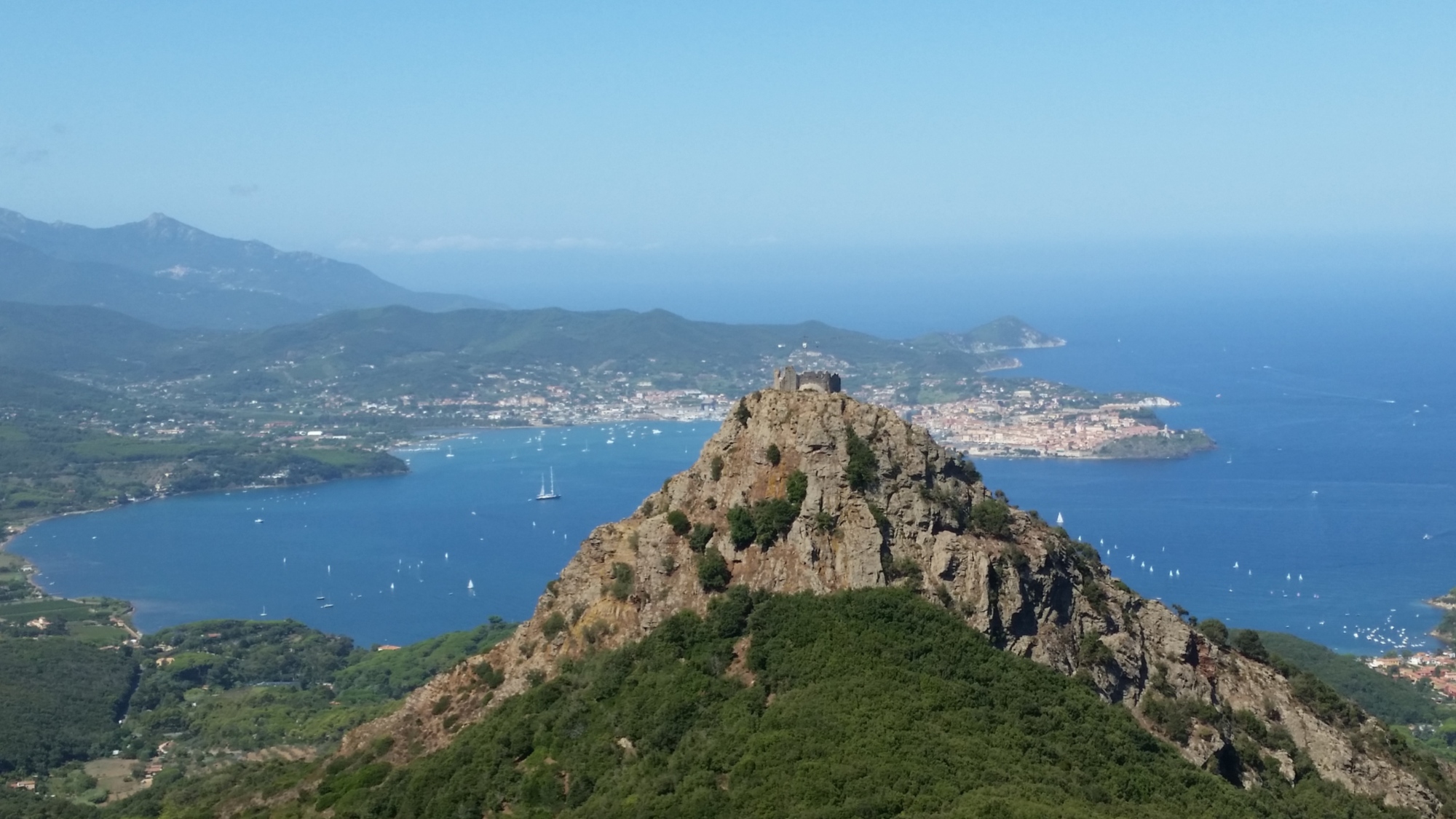 Volterraio Castle plus a glimpse of Elba Island