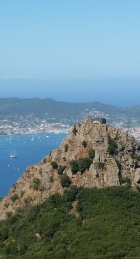 Volterraio Castle plus a glimpse of Elba Island