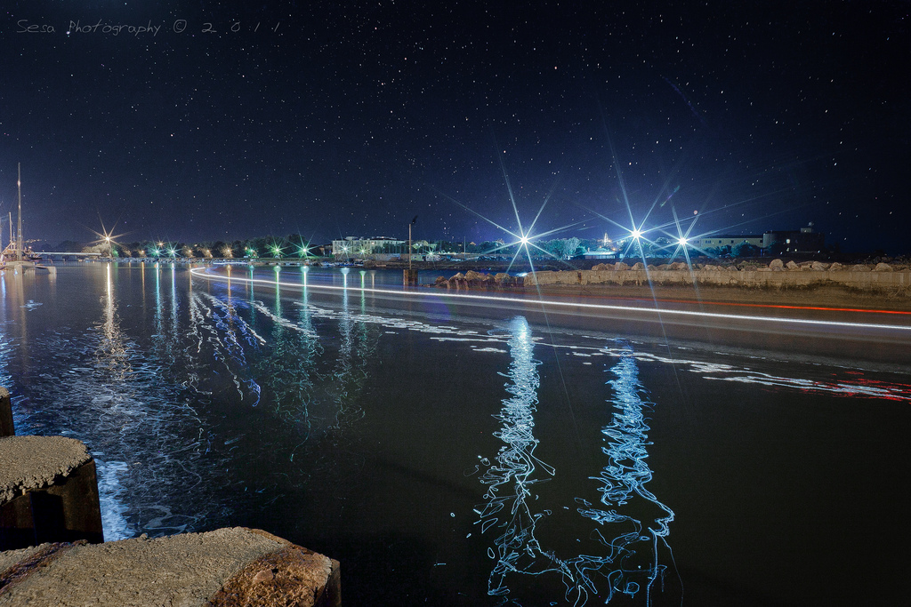 Cecina by night