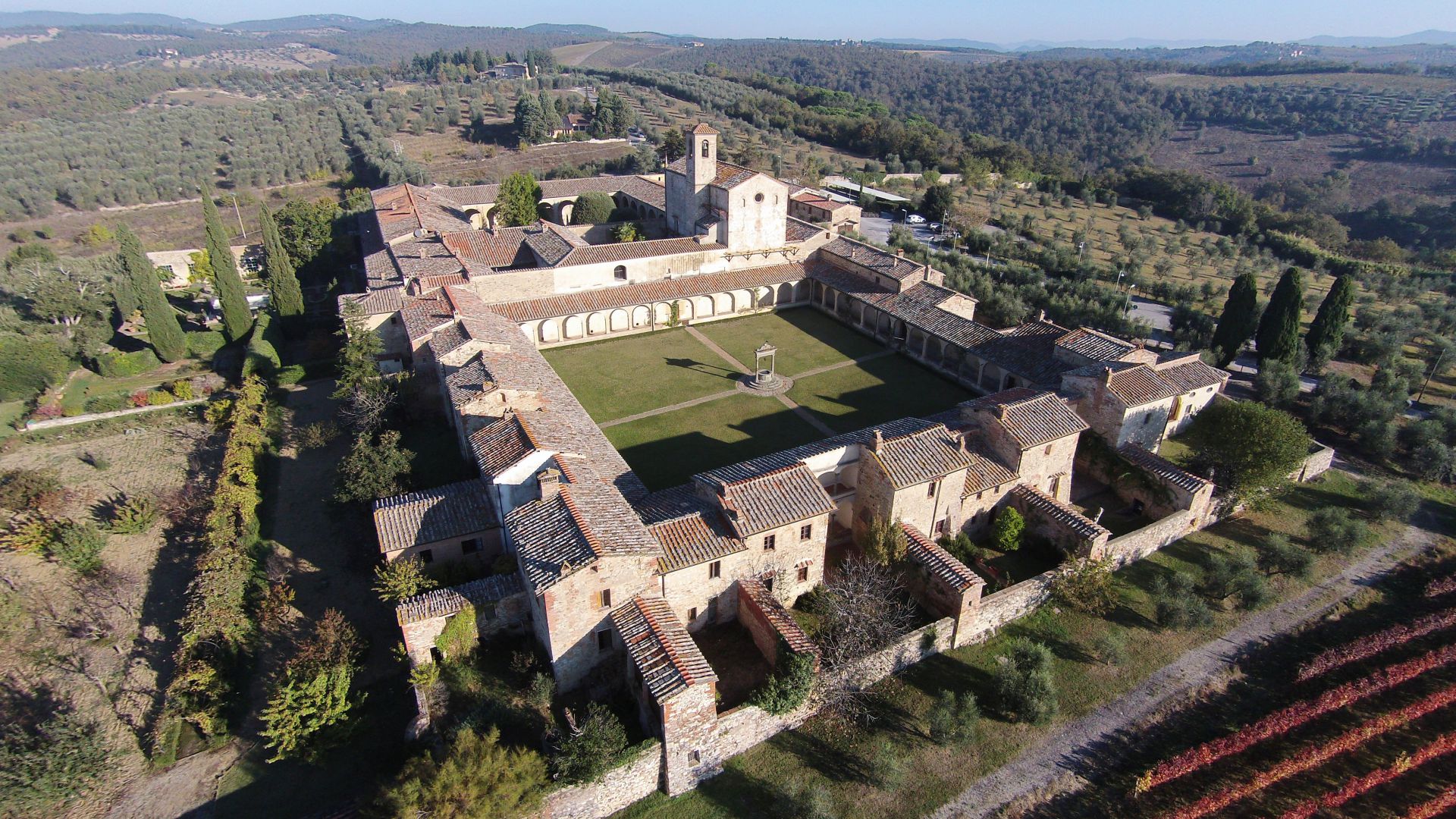 Die Certosa von Pontignano, offizielles Tagungszentrum der Universität Siena