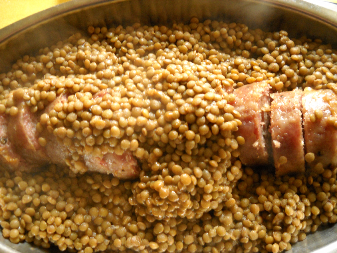 Cotechino and lentils 