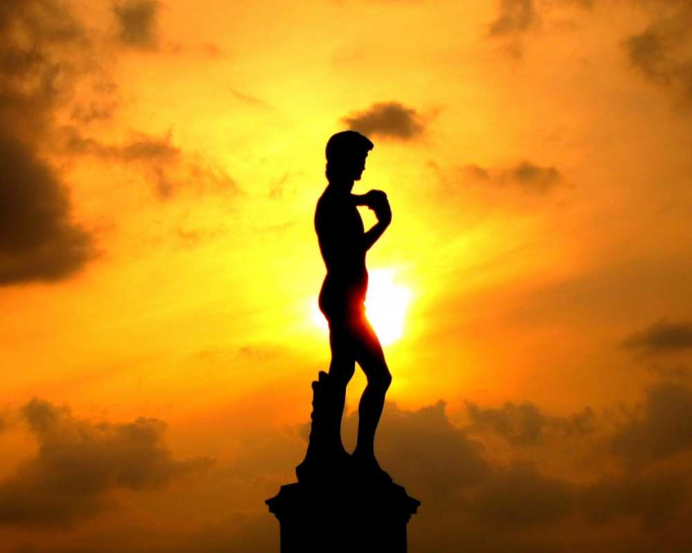 Sunset at the Piazzale: the David