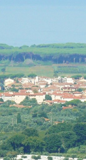 Panorama di Donoratico, Toscana