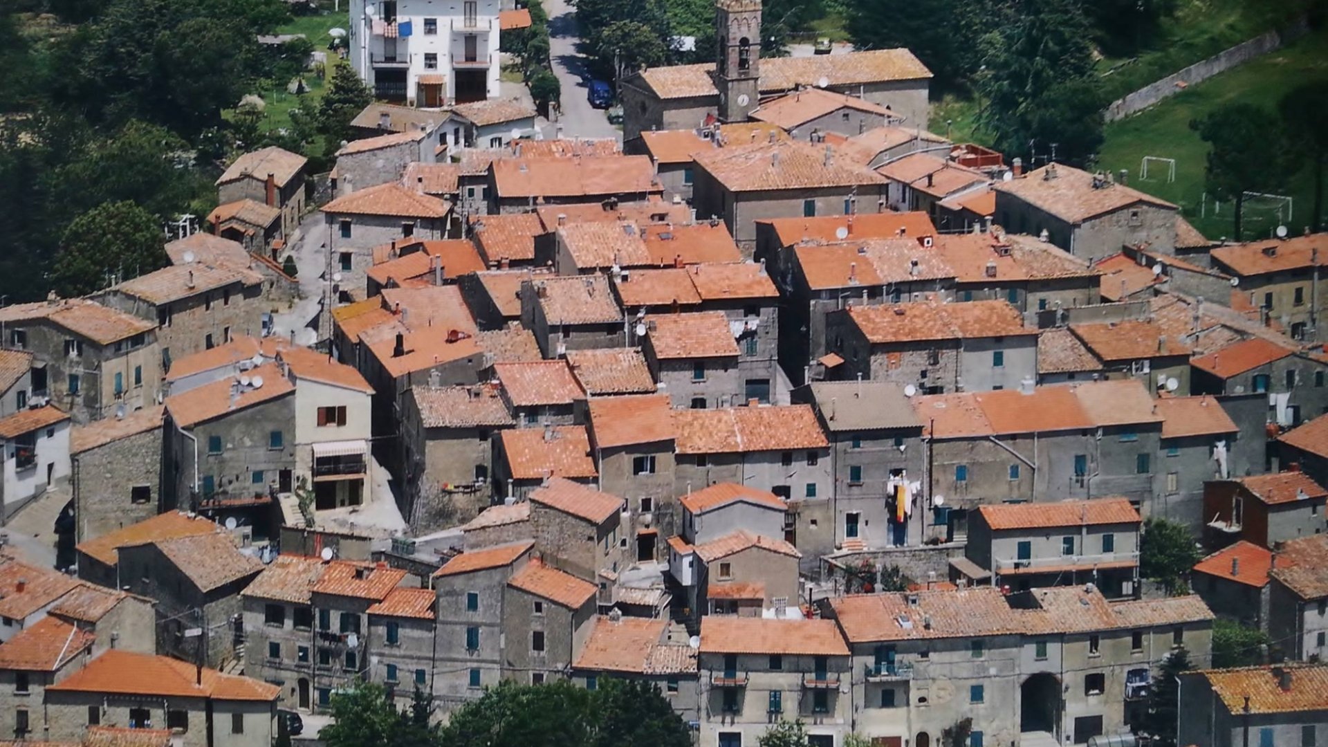 Luftbild von Sassofortino