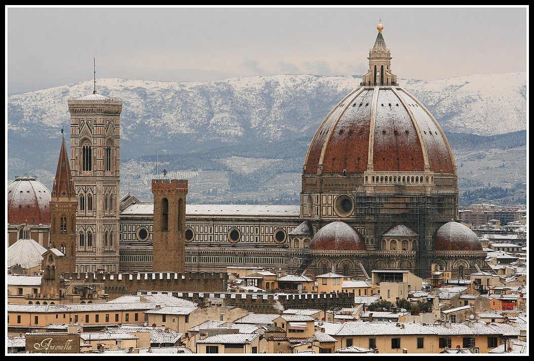 Firenze sotto la neve
