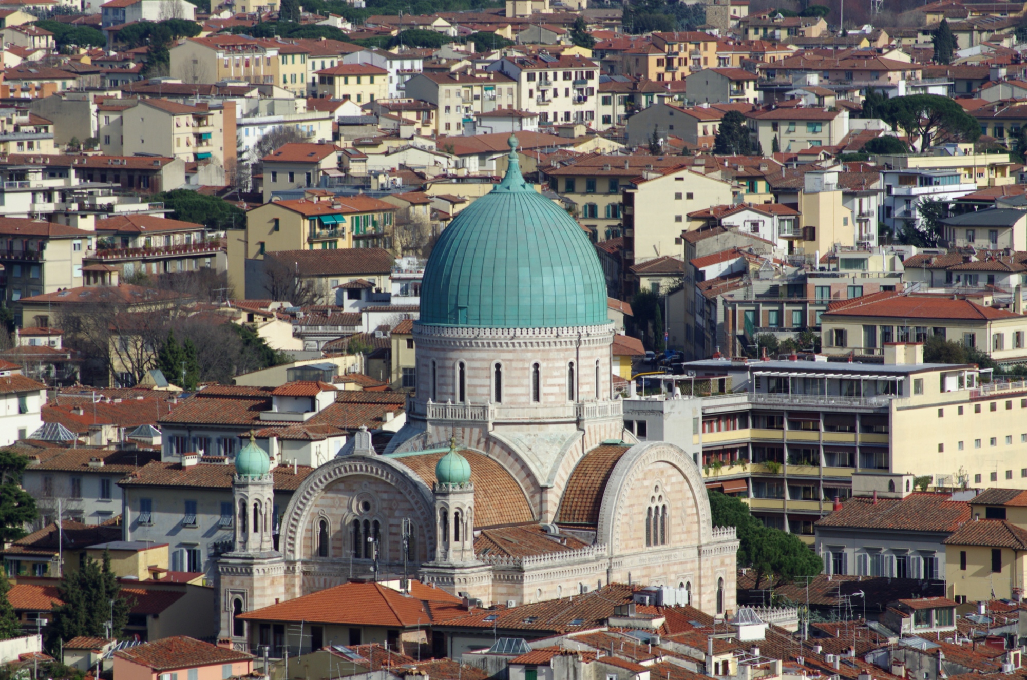Synagogue of Florence from above