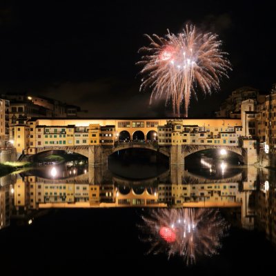 Les feux d'artifice de San Giovanni à Florence