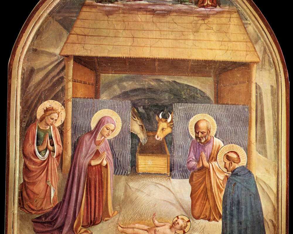 El Nacimiento de Beato Angelico en el Museo San Marco