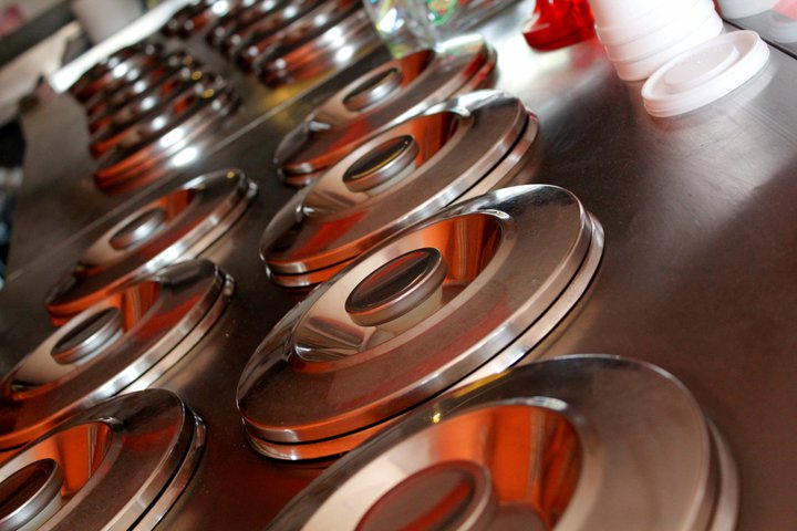 All ice cream must be contained in pans or completely covered
