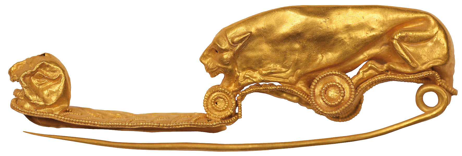 La fibula etrusca in oro conservata al MAEC