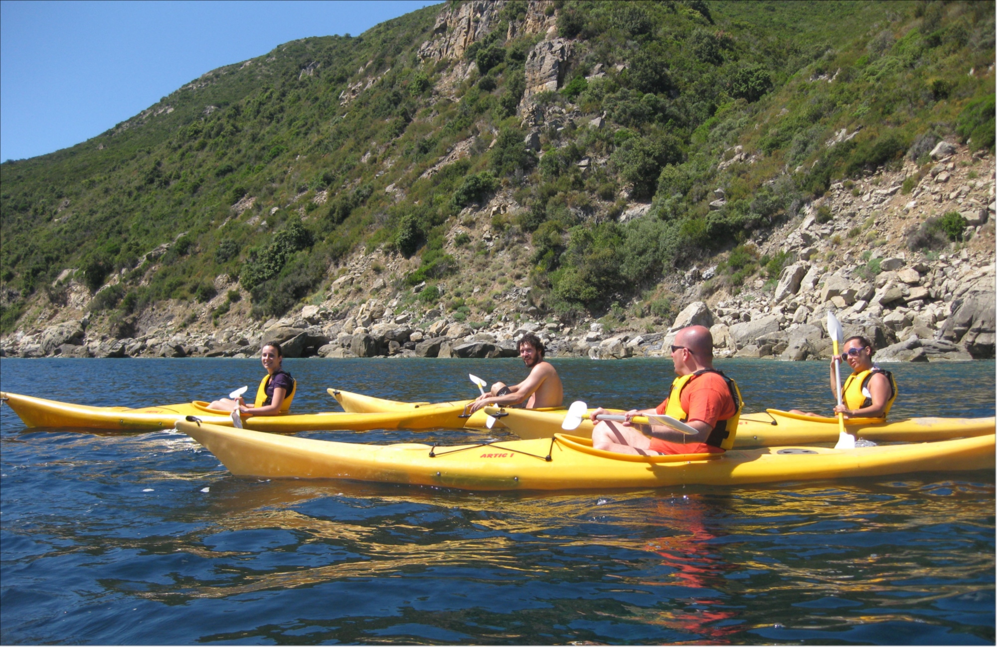 In kayak all'Isola d'Elba