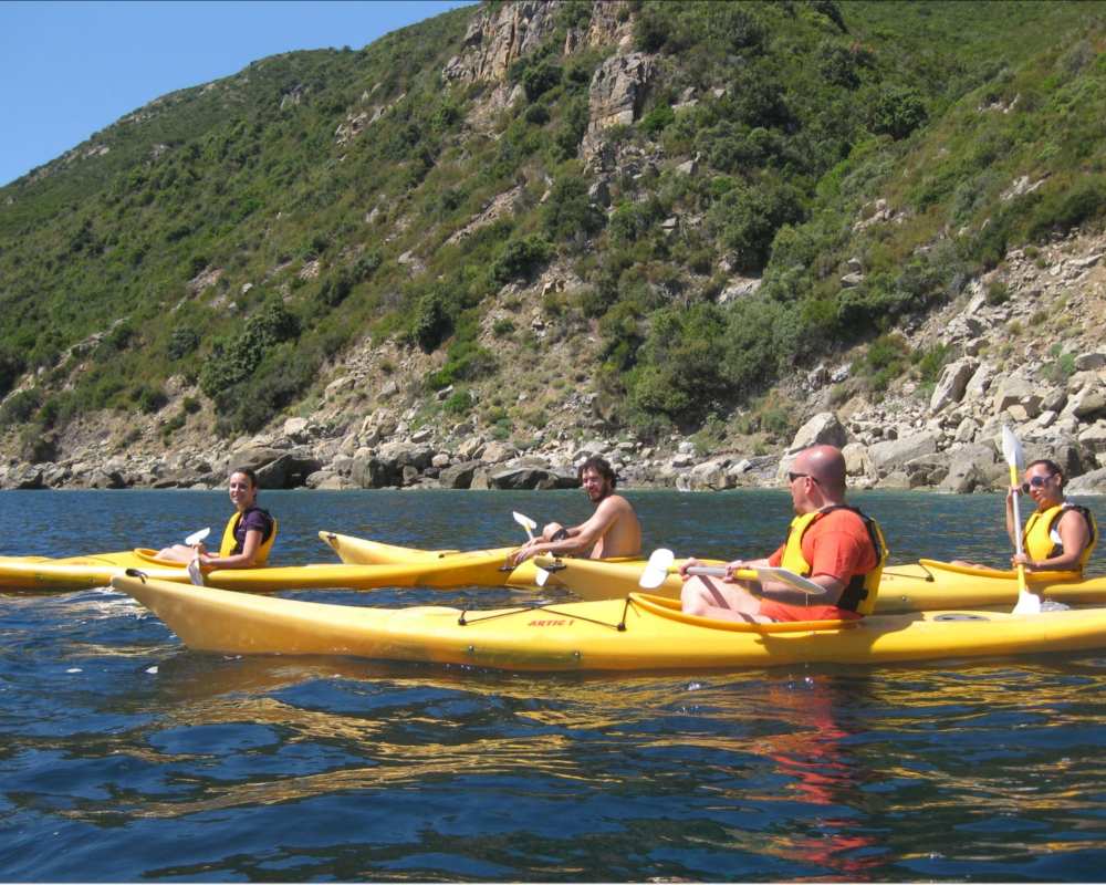 In kayak all'Isola d'Elba