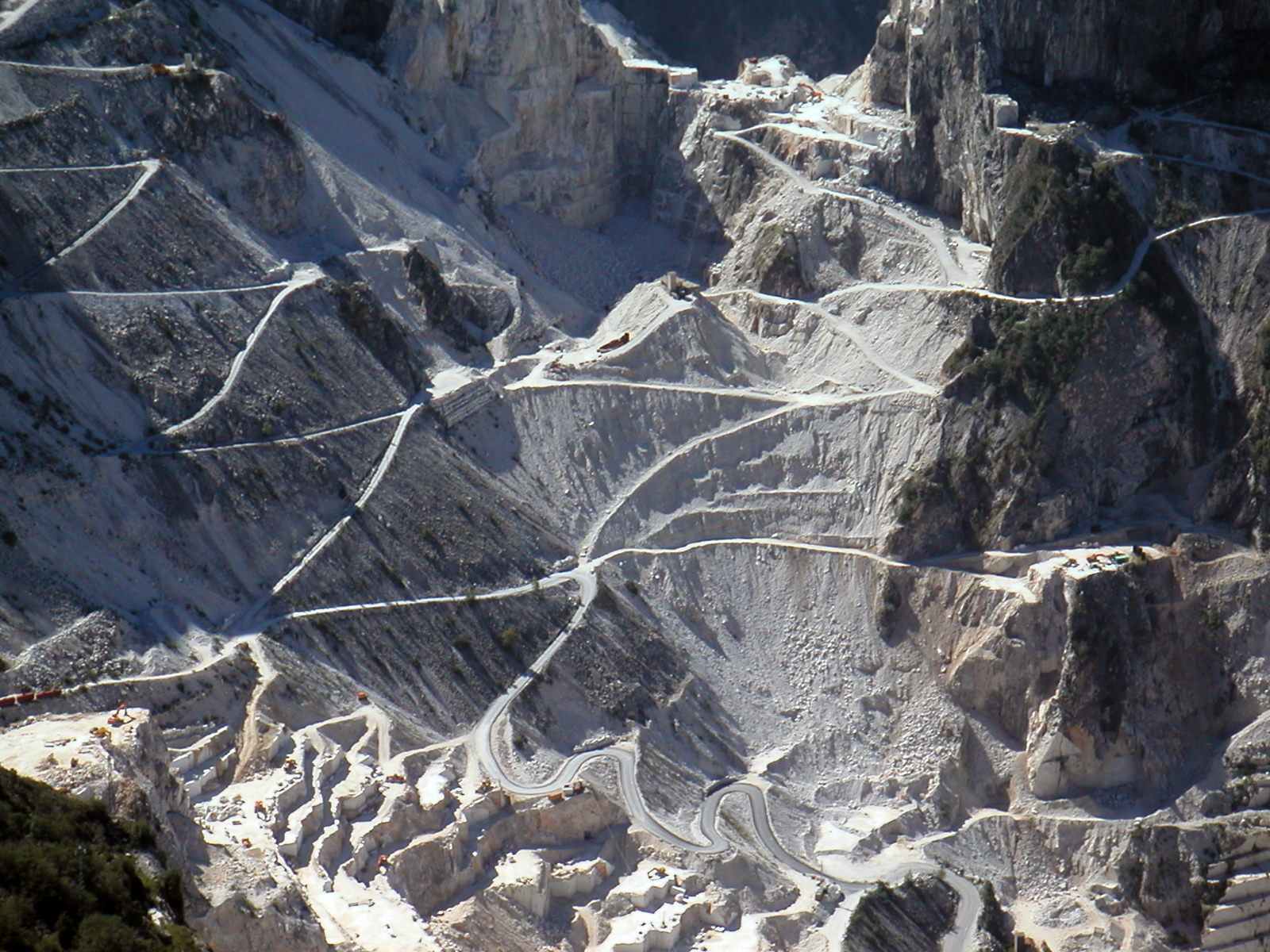 Le cave di marmo scenario per il film 