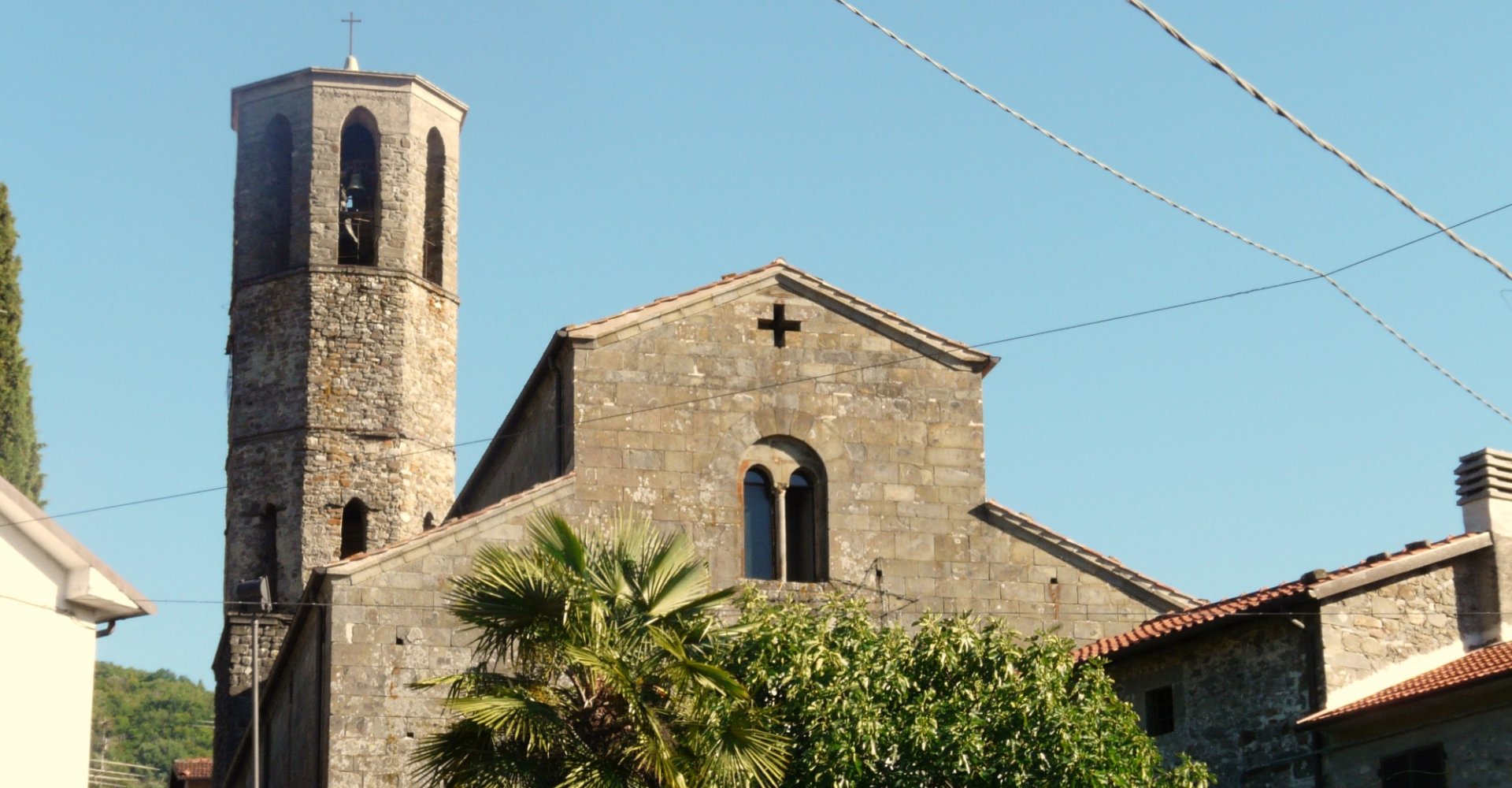 Die Pfarrkirche San Lorenzo, Minucciano, Toskana