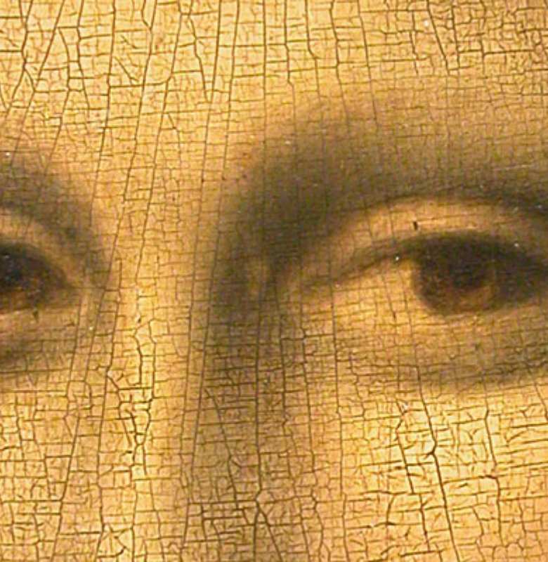 Portrait de Mona Lisa, détail