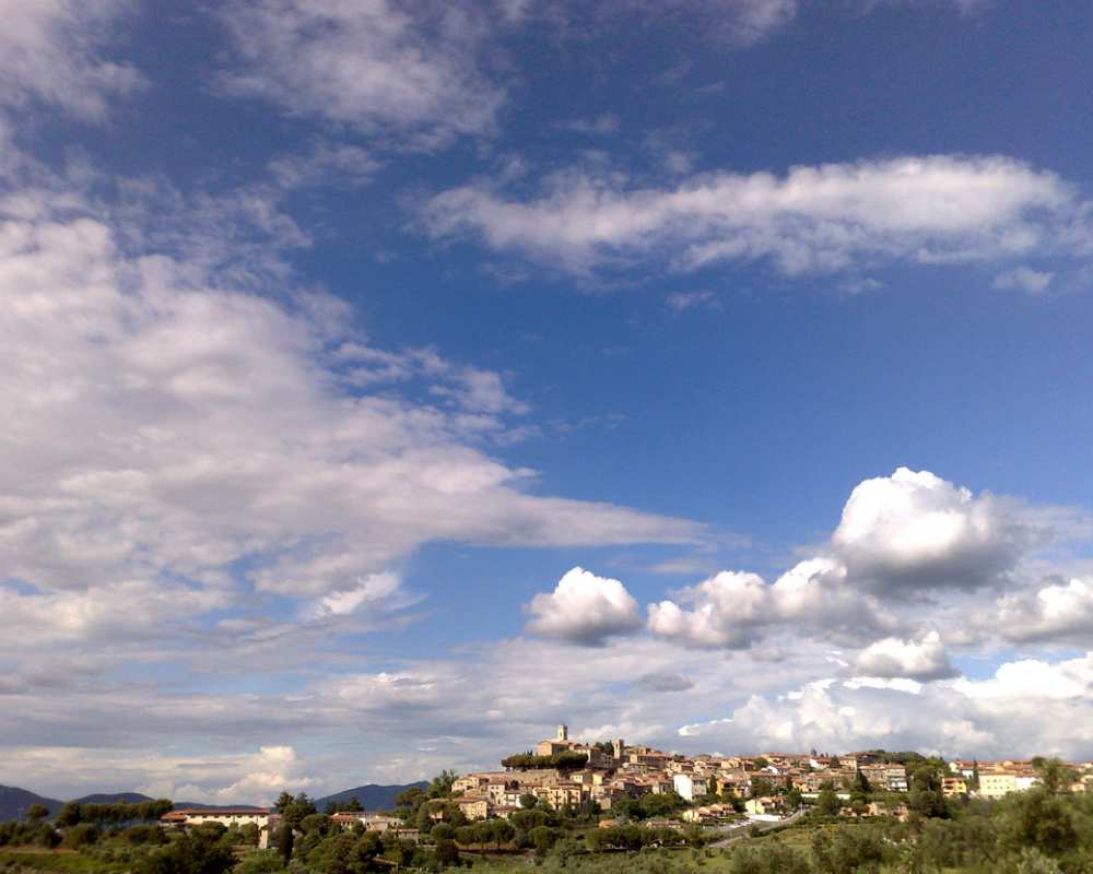 Montescudaio skyline and countryside