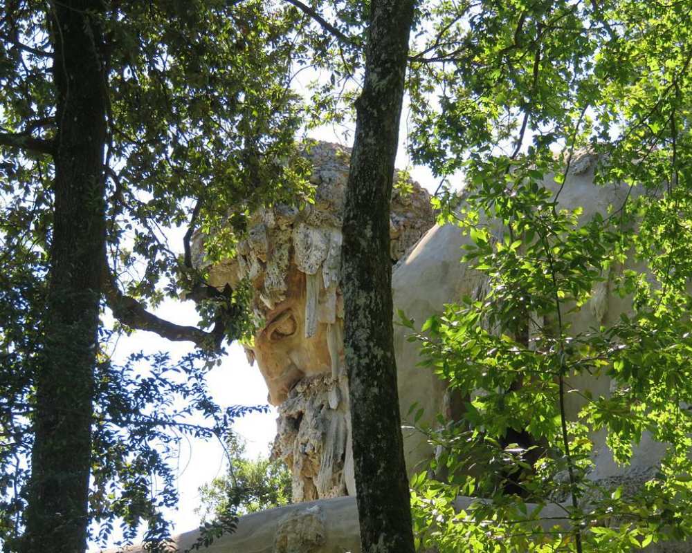 A hint of Giambologna's giant statue at the Pratolino Park