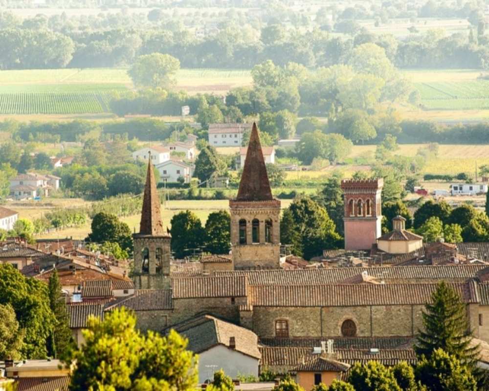 La bellissima città di Sansepolcro in Valtiberina Toscana