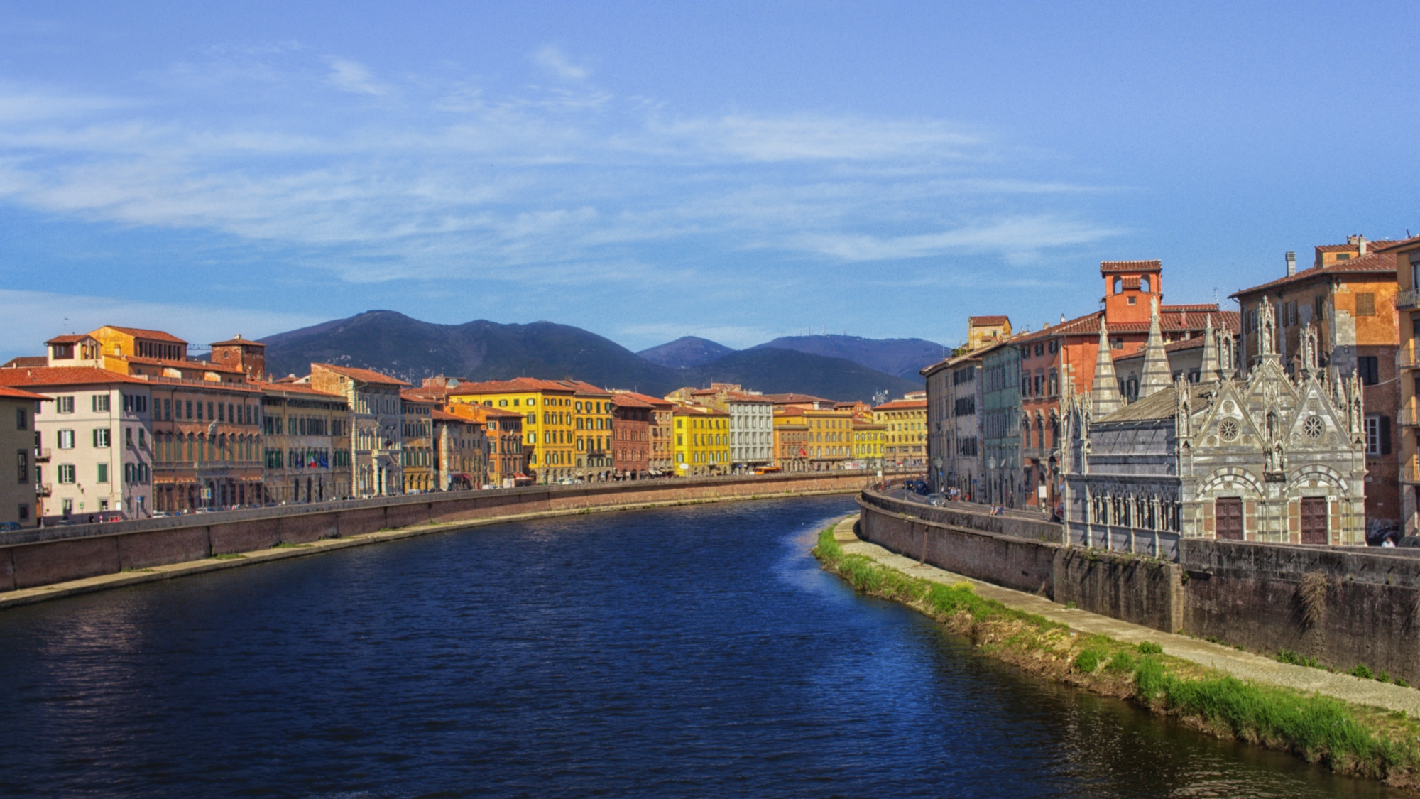 River Arno in Pisa and the Santa Maria della Spina Church