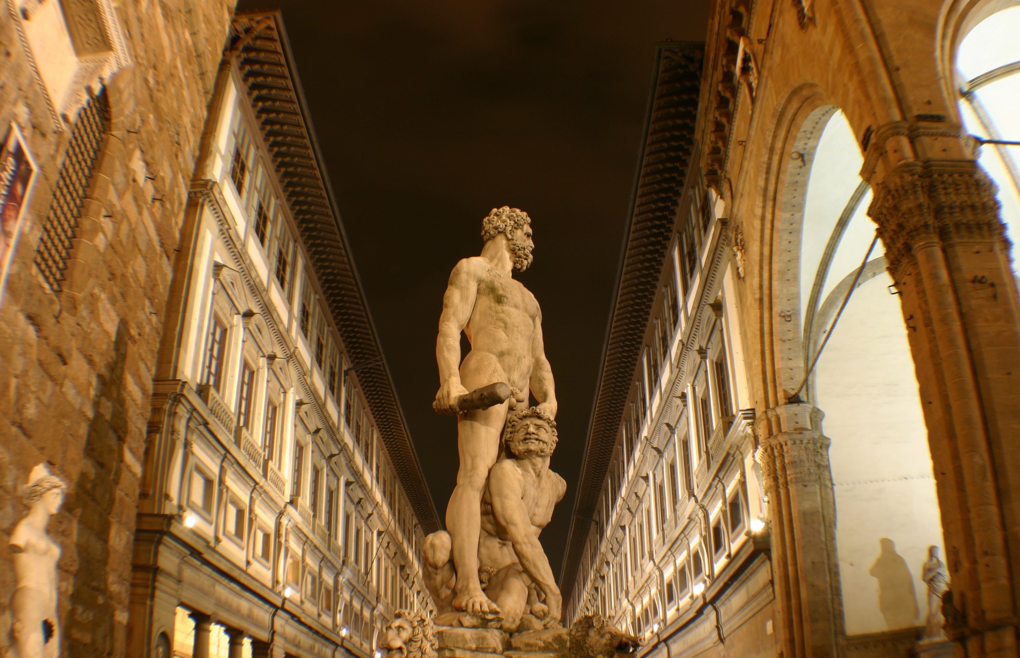 Ercole & Caco sculpture and Uffizi