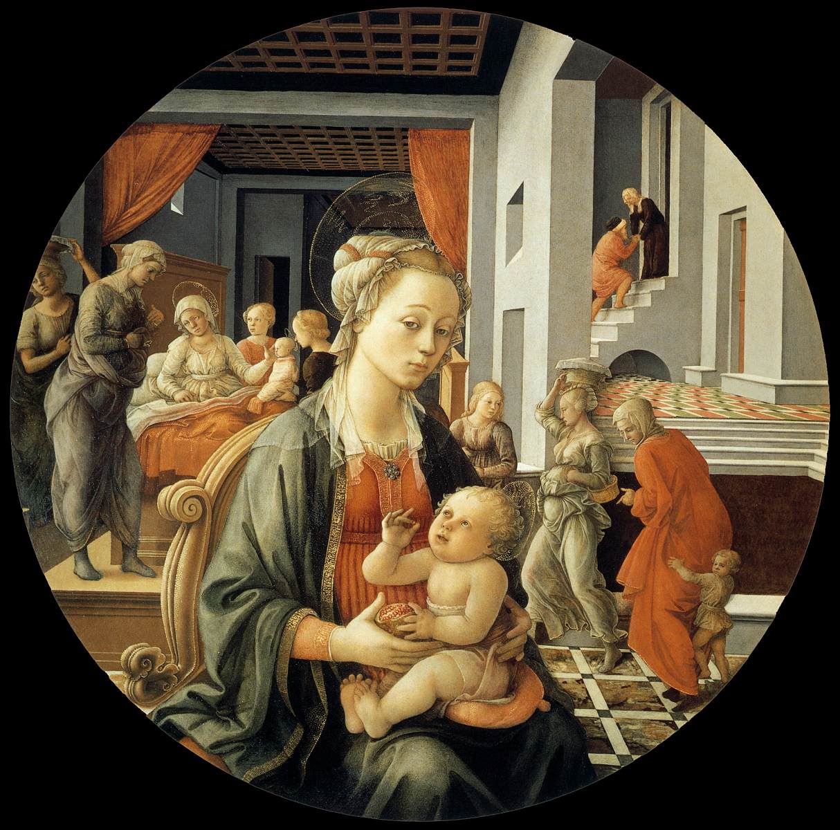 The Bartolini Tondo by Filippo Lippi