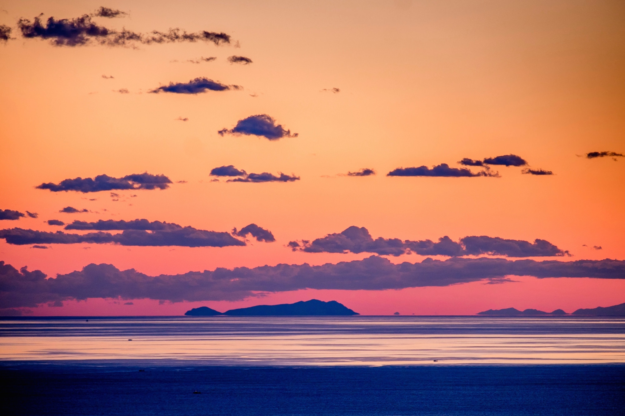 Sunset in Capraia