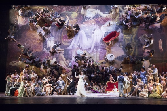 The staging of La Traviata at the Florence Opera