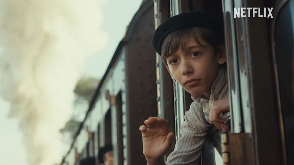 Una escena de la película El tren de los niños