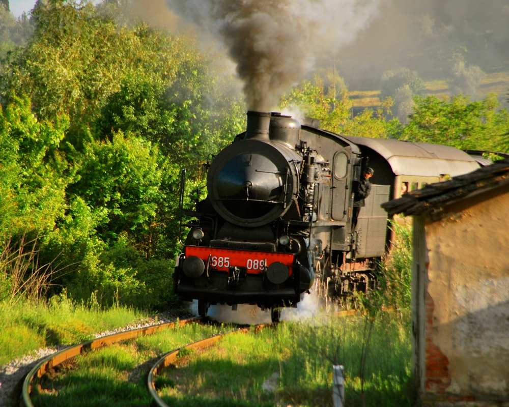Le Train de la Nature près d'Asciano