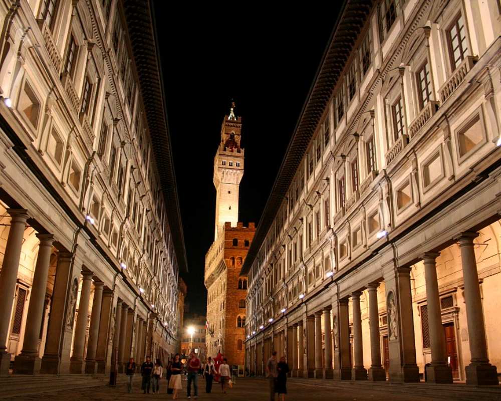 The Uffizi galleries in Florence