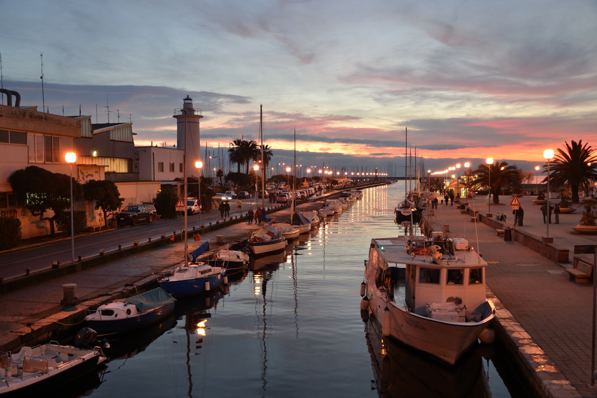 Viareggio, sunset