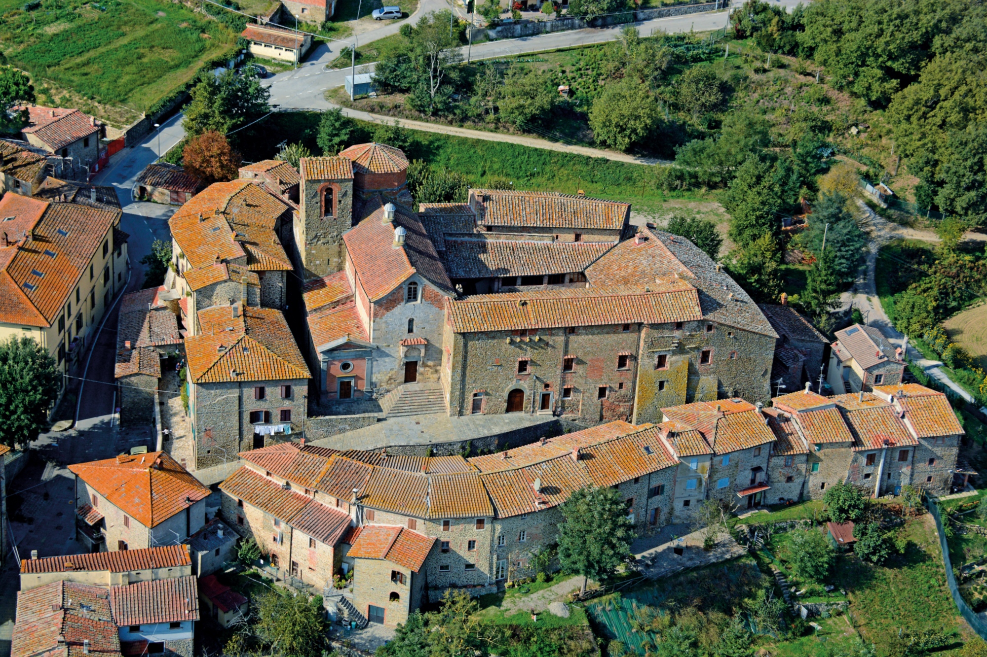 Badia a Ruoti Veduta aerea di Badia a Ruoti